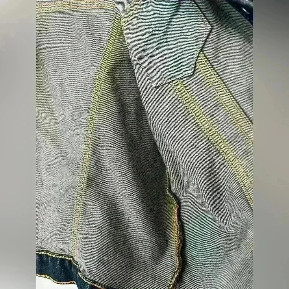 Vintage Levi’s Red Tab 90s Womens Dark Denim Country Western Jacket Medium - Picture 8 of 13